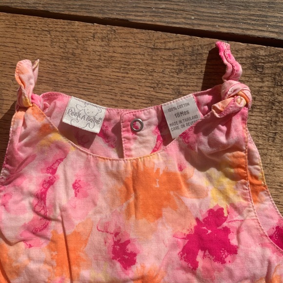 Last call! Peek A Babe Floral Bloomers Dress - Picture 3 of 5